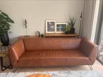 3-zits leren bank (BrightLiving Roma) cognac, Ophalen, Gebruikt, Driepersoons, 75 tot 100 cm