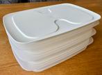 Tupperware 3x bewaar bakjes voor beleg (als nieuw), Ophalen of Verzenden, Zo goed als nieuw, Wit