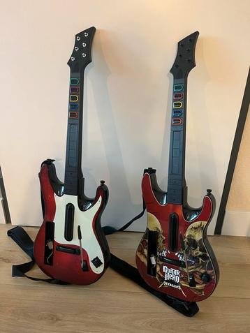 2x Guitar Hero Wii gitaren – Metallica & GH5 body beschikbaar voor biedingen