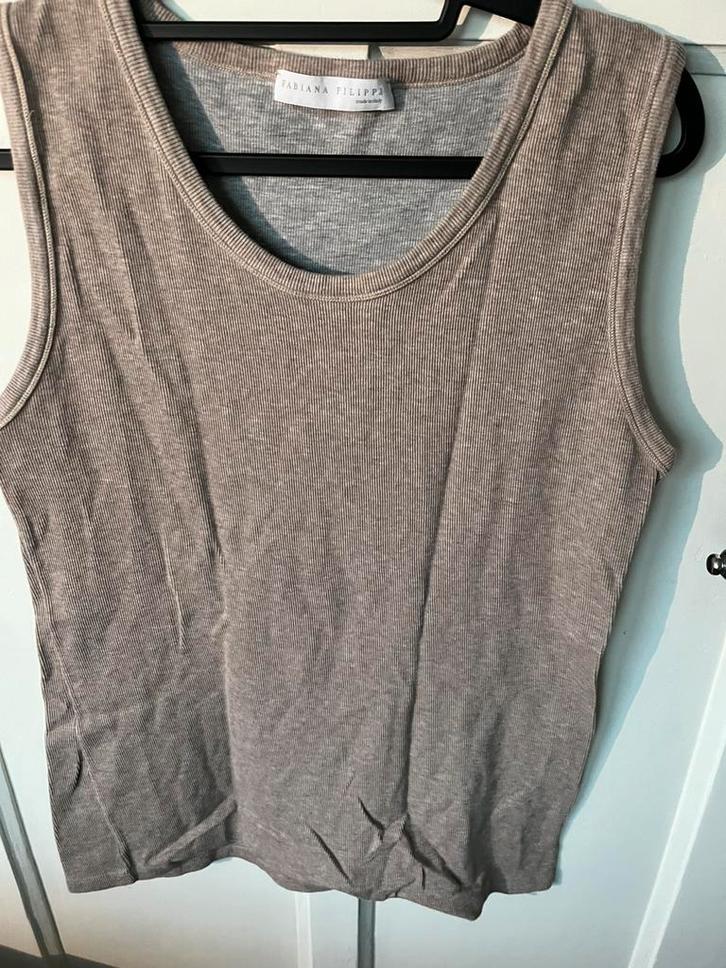 Fabiana Filippi zomer top L, Kleding | Dames, Tops, Zo goed als nieuw, Wit, Zonder mouw, Ophalen of Verzenden