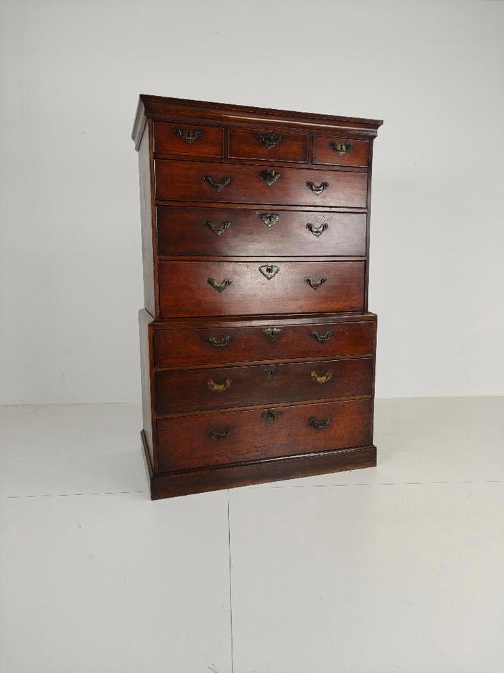 George III Country Tallboy / Chest on Chest, Antiek en Kunst, Antiek | Meubels | Kasten, Ophalen