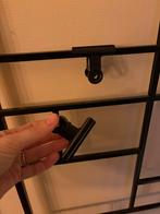 Zwart metalen wandrek, Ophalen, Gebruikt