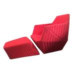 Ligne Roset FACETT Fauteuil + Voetenbank - Uitstekend!, Huis en Inrichting, Fauteuils, Ophalen, Zo goed als nieuw, Stof, 75 tot 100 cm