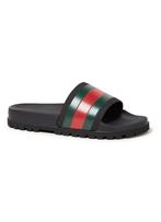 GUCCI Slipper met Web detail, Slippers, Zwart, Nieuw, Ophalen of Verzenden
