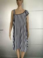 F973 Nieuw: Naveed: maat 46=XL jurk gestreept zwart/wit, Kleding | Dames, Wit, Maat 46/48 (XL) of groter, Ophalen of Verzenden