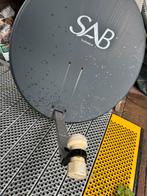 Satellietschotel en ontvanger met 20m kabel, Ophalen, Audio en Video