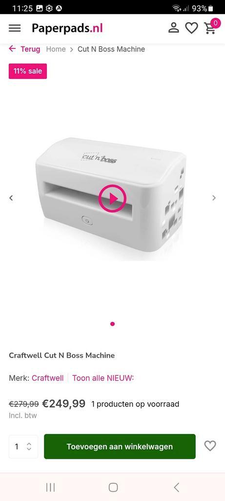 Cut n' boss, Hobby en Vrije tijd, Knutselen, Ophalen