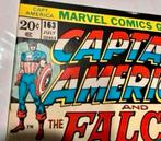 CAPTAIN AMERICA # 163 - 1973 SERPENT SQUAD - 1e Strip Comic, Eén comic, Amerika, Ophalen of Verzenden, Zo goed als nieuw