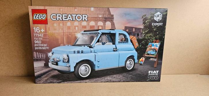 lego 77942 fiat 500 blauwe uitvoering, Kinderen en Baby's, Speelgoed | Duplo en Lego, Nieuw, Lego, Complete set, Ophalen of Verzenden