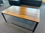 Salontafel ASTON – Donkerbruin/Zwart – Modern & Stevig, Ophalen, Minder dan 50 cm, 50 tot 100 cm, 50 tot 75 cm