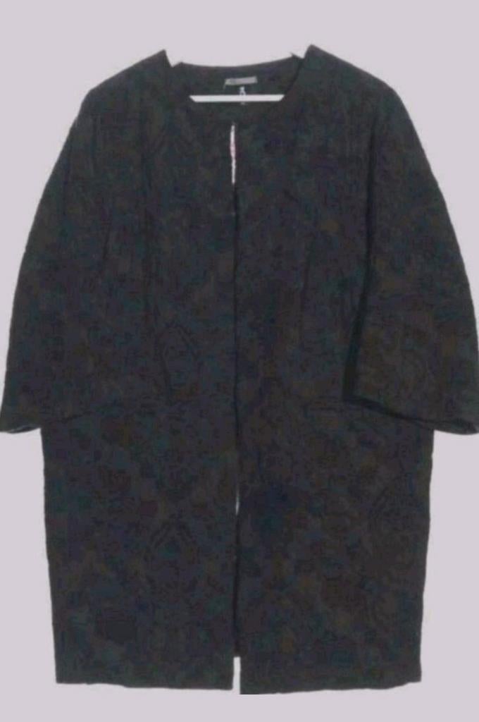 Fraaie nieuwe zwarte Summum Woman H-lijn jas 42, Summum Woman, Verzenden, Zwart, Maat 42/44 (L)