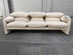 Cassina Maralunga 3 zits opnieuw gestoffeerd op bestelling, Ophalen of Verzenden, Zo goed als nieuw, Stof, Italiaans design