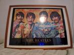 The beatles sgt peppers lonely hearts club band poster, Ophalen of Verzenden, Zo goed als nieuw, Rechthoekig Staand, Muziek