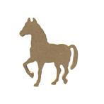 Gomille MDF paard 9,9 x 11,3 cm dikte 5 mm, Materiaal, ., Nieuw, Ophalen of Verzenden