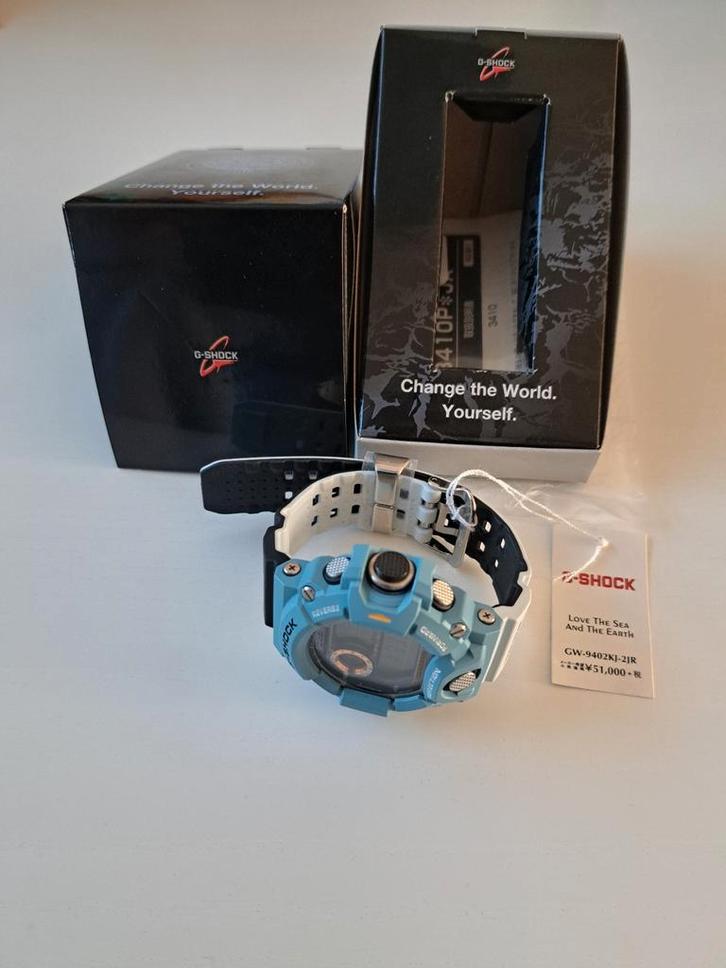 Casio G-Shock Rangeman GW-9400KJ-2JR - Nieuw!!, Sieraden, Tassen en Uiterlijk, Sporthorloges, Nieuw, Android, Blauw, Kompas, Ophalen of Verzenden
