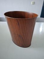 vintage blikken prullenbak, mand Tomado mid century jaren 60, Ophalen of Verzenden, Gebruikt, Metaal, Minder dan 50 cm