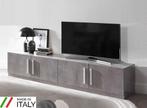Tv meubel XL lengte 208 cm Granada Hoogglans marme-- SALE--, Huis en Inrichting, Kasten | Televisiemeubels, Nieuw, Minder dan 100 cm