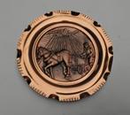 Wandbordje van rood koper, Antiek en Kunst, Antiek | Koper en Brons, Ophalen, Koper