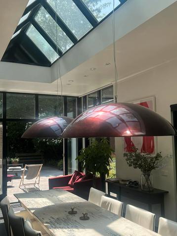 2 Grote 1 diameter  hanglampen beschikbaar voor biedingen