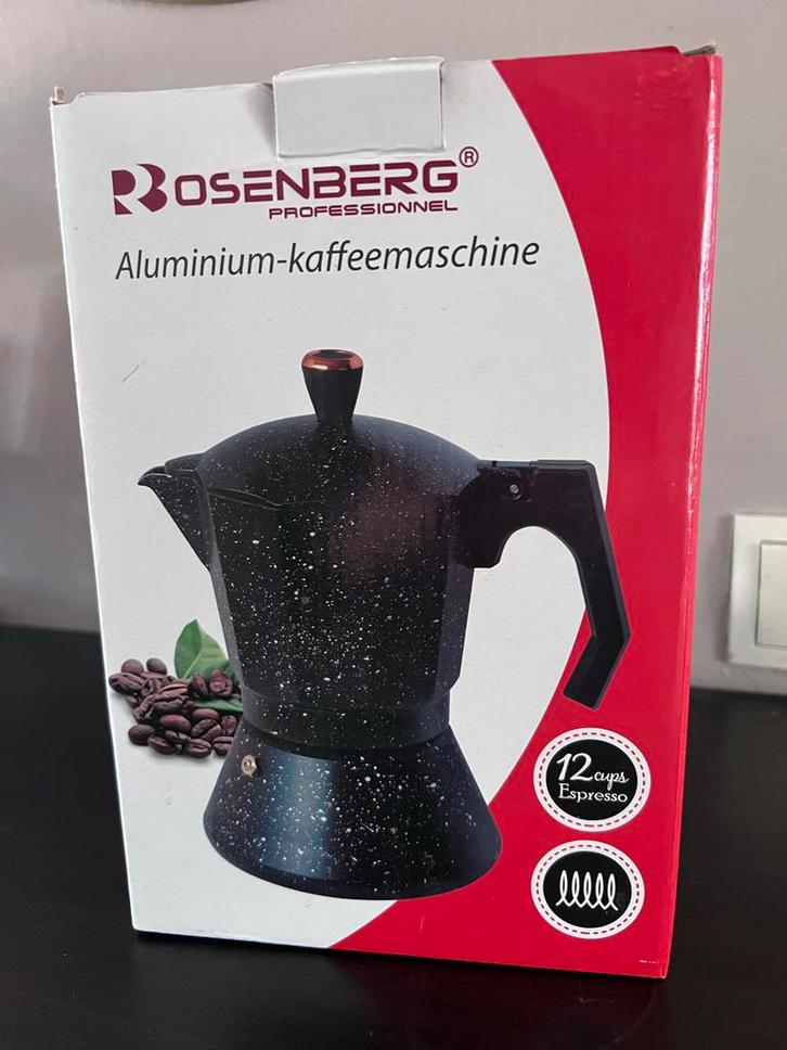 Rosenberg Espresso Maker - 12 Kopjes - Nieuw, Huis en Inrichting, Keuken | Keukenbenodigdheden, Nieuw, Ophalen of Verzenden