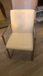 Stoelen goed koop weg echt leer, Huis en Inrichting, Stoelen, Ophalen of Verzenden, Zo goed als nieuw, Bruin, Leer