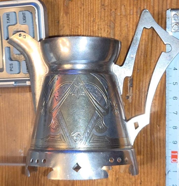 Russisch zilveren steampunk, industriële kunst TOPSTUK, Antiek en Kunst, Antiek | Goud en Zilver, Zilver, Ophalen of Verzenden