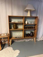 Vintage Deense houten vakkenkast, Ophalen, 50 tot 100 cm, Zo goed als nieuw, Minder dan 100 cm
