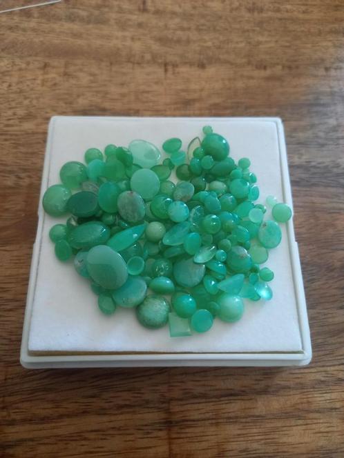 Chrysopraas cabochons edelsmid, Verzamelen, Mineralen en Fossielen, Ophalen of Verzenden