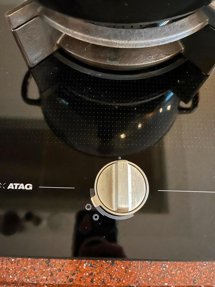 Atag Inductie Kookplaat + Gas Wokbrander, Witgoed en Apparatuur, Fornuizen, Gebruikt, Inbouw, Inductie, 3 kookzones of minder