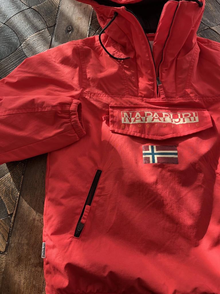 Napapijri Winter Anorak Jacket, Ophalen of Verzenden, Zo goed als nieuw, Napapijri, Rood