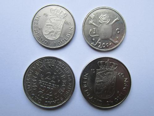 Nederland alle vier de herdenking guldens en rijksdaalders, Postzegels en Munten, Munten | Nederland, Setje, 2½ gulden, Koningin Juliana