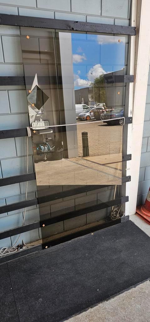 8mm brons gehard paneel, Doe-het-zelf en Verbouw, Glas en Ramen, Nieuw, 160 cm of meer, Veiligheidsglas, Ophalen of Verzenden