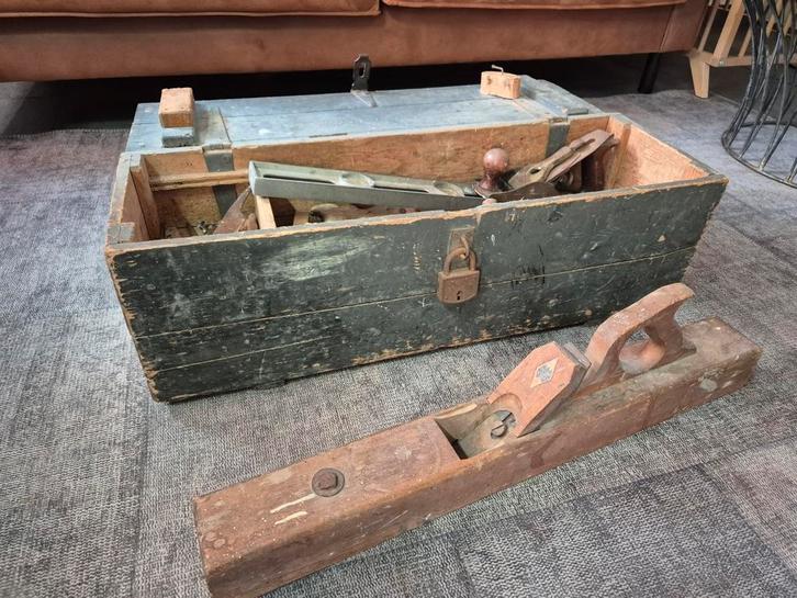 Antieke Houtbewerkers Gereedschapskist, Antiek en Kunst, Antiek | Gereedschap en Instrumenten, Ophalen