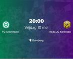 Gezocht: 1 kaartje FC Groningen - Roda JC, Tickets en Kaartjes, Sport | Voetbal, Mei, Losse kaart, Eén persoon