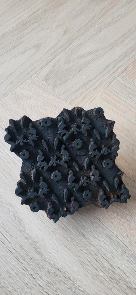 Antieke Batik Stempel, Antiek en Kunst, Curiosa en Brocante, Ophalen of Verzenden