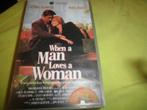 WHEN A MAN LOVES A WOMAN! Mooie Speelfilm Op VIDEO!, Alle leeftijden, Verzenden, Gebruikt, Overige genres