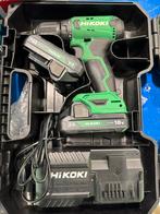 HiKOKI DS18DA Accuboormachine met 2 Accu's, Gebruikt, Variabele snelheid, Ophalen of Verzenden, Boor- en Schroefmachine