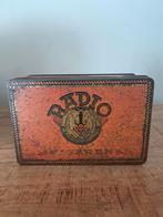 Oud blik "radio" sigaren, Verzamelen, Blikken, Ophalen of Verzenden, Gebruikt, Overige, Overige merken