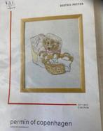 BORDUURPAKKET PERMIN BEATRIX POTTER EGELVROUWTJE PLUS!!!, Hobby en Vrije tijd, Borduren en Borduurmachines, Verzenden, Nieuw, Handborduren