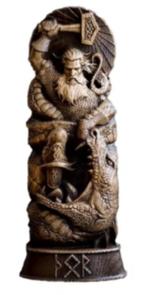 Prachtig beeldje Noorse god Thor (20cm), Ophalen of Verzenden, Nieuw, Mens