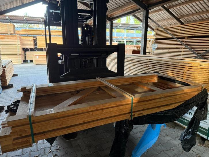 Douglas dubbele deur met bovenraam, Doe-het-zelf en Verbouw, Deuren en Horren, Nieuw, Buitendeur, 200 tot 215 cm, 120 cm of meer