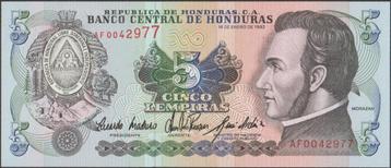 Honduras 5 lempiras 1993 UNC p.63c (# 267) beschikbaar voor biedingen