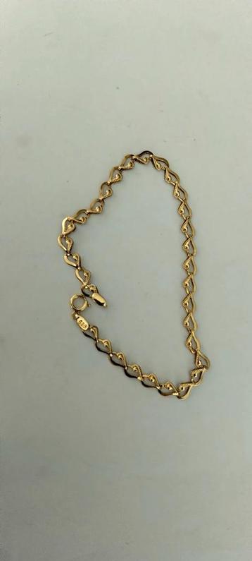 14 karaat gouden Armband gemerkt 585 opruiming  beschikbaar voor biedingen