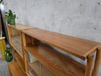 Vintage Jaren 60 Wandmeubel Mid Century Design Vitrinekast 2, Gebruikt, Metaal, 150 tot 200 cm, Ophalen of Verzenden