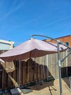 Zweefparasol (beige)  inclusief voet, Tuin en Terras, Parasols, Ophalen, 2 tot 3 meter, Zweefparasol, Verstelbaar