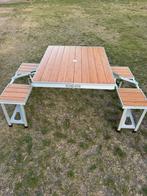 Bocamp picknicktafel houtmotief, Ophalen, Zo goed als nieuw, Rechthoekig, Hout