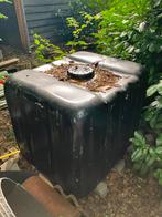 Regenton / Wateropslag - IBC Container zwart, Tuin en Terras, 150 liter of meer, Ophalen, Gebruikt, Kunststof
