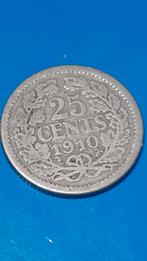 25 cent 1910, Postzegels en Munten, Munten | Nederland, Ophalen of Verzenden, 25 cent