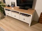IKEA Hemnes TV Meubel - Wit/Lichtbruin, Ophalen, 100 tot 150 cm, Zo goed als nieuw, Minder dan 100 cm