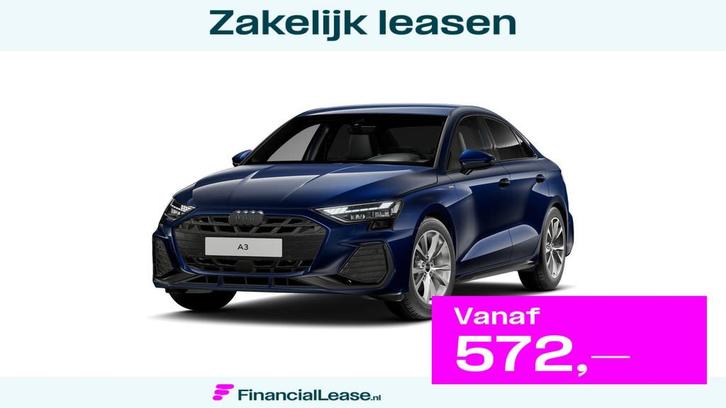 Audi A3 Limousine 35 TFSI S edition l Adaptive Cruise Contro, Auto's, Audi, Bedrijf, Lease, Financial lease, A3, ABS, Achteruitrijcamera